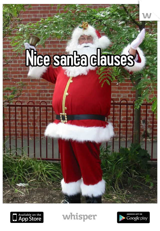 Nice santa clauses