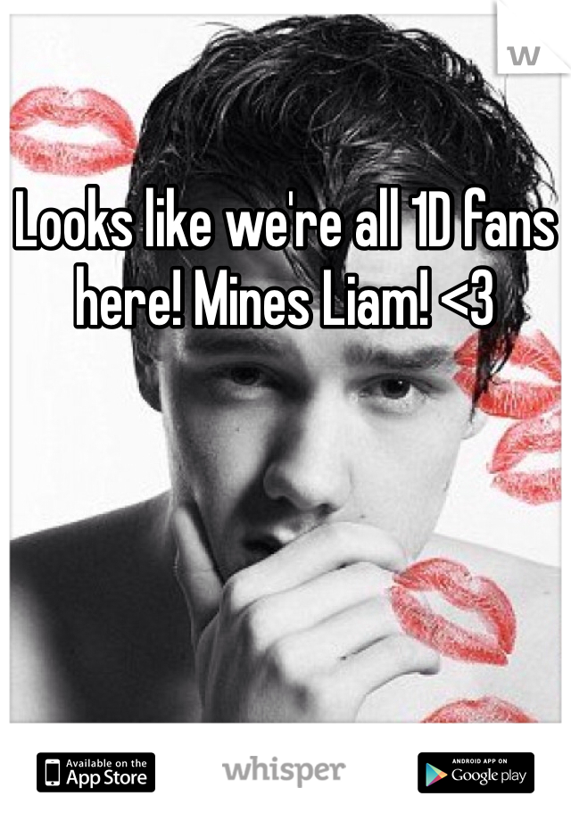 Looks like we're all 1D fans here! Mines Liam! <3 