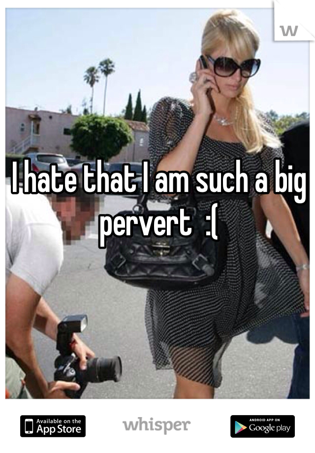 I hate that I am such a big pervert  :(