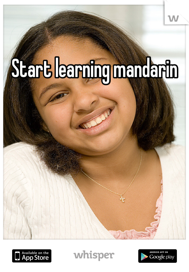 Start learning mandarin 