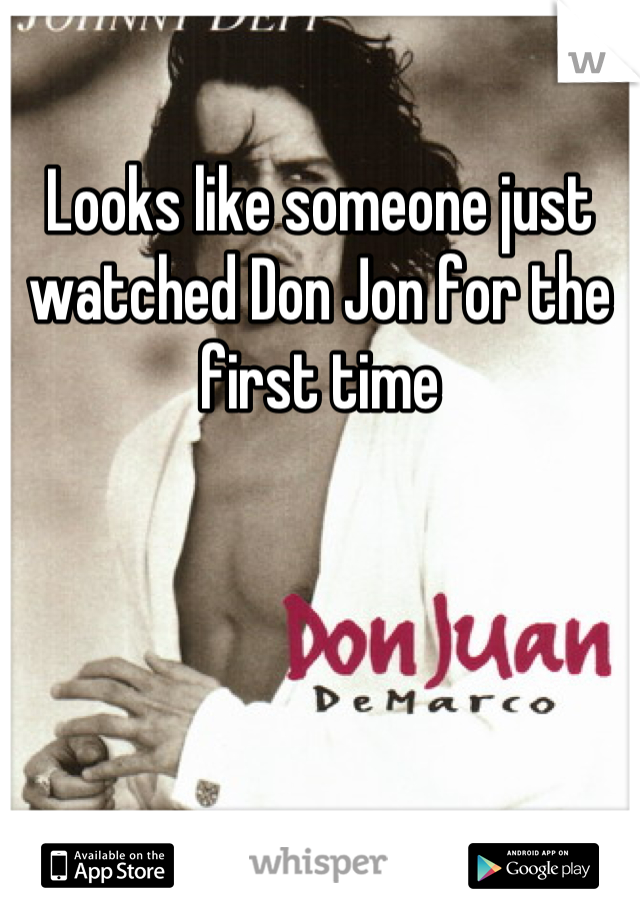 Looks like someone just watched Don Jon for the first time