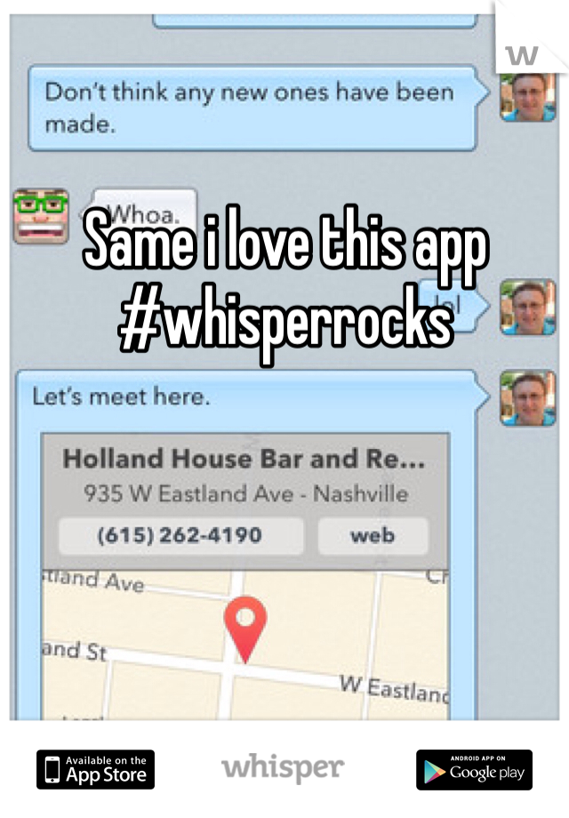 Same i love this app #whisperrocks