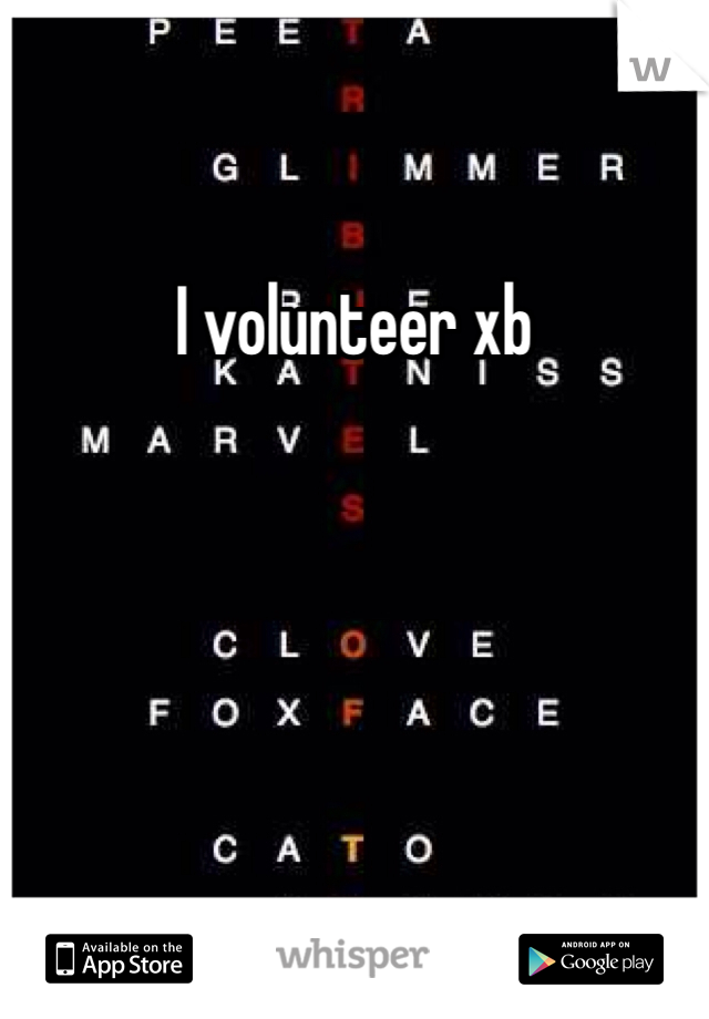 I volunteer xb 