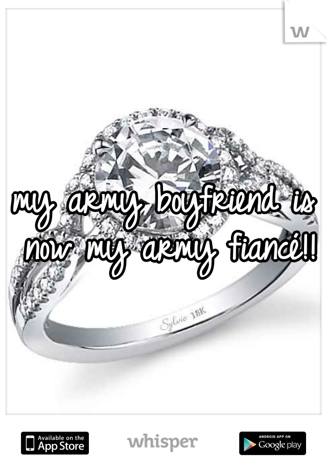 my army boyfriend is now my army fiancé!!
