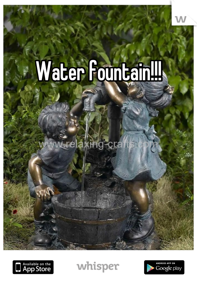 Water fountain!!!

