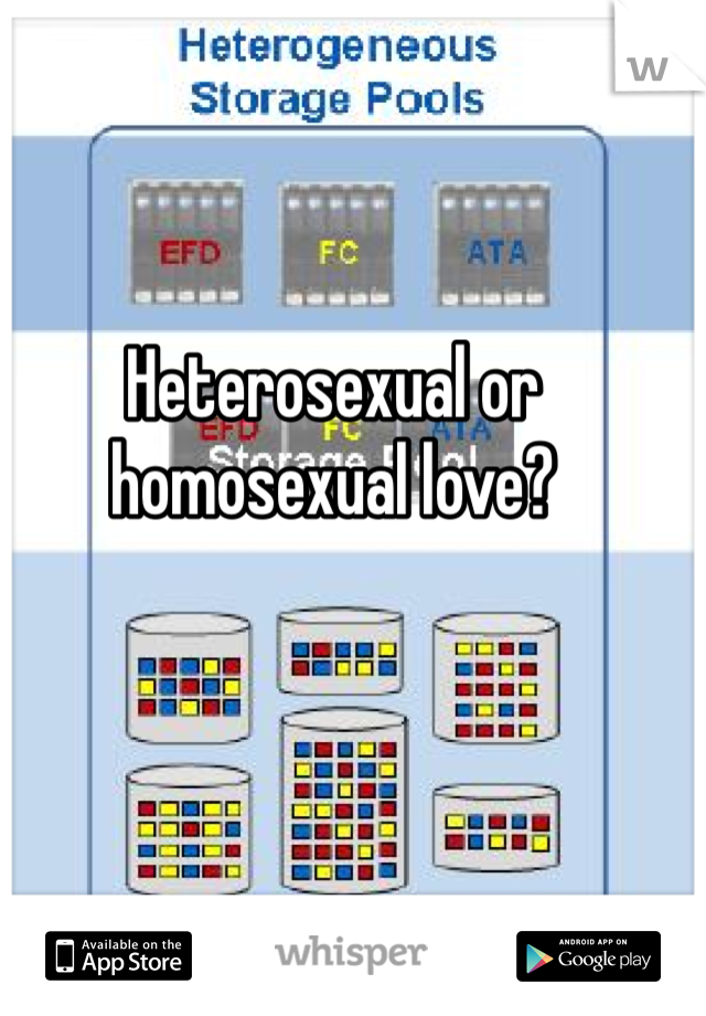 Heterosexual or homosexual love?