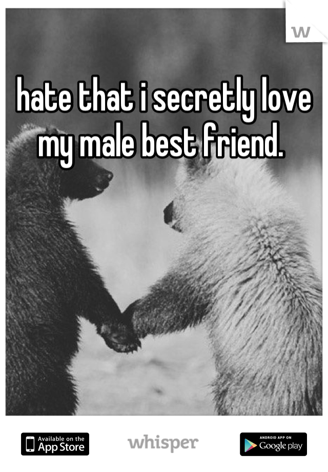 hate that i secretly love my male best friend. 