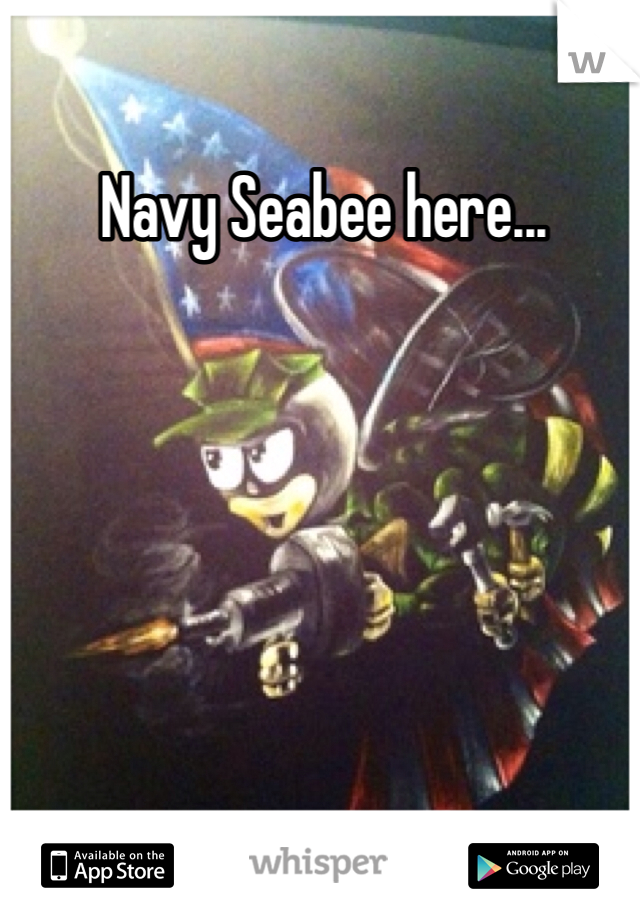 Navy Seabee here...