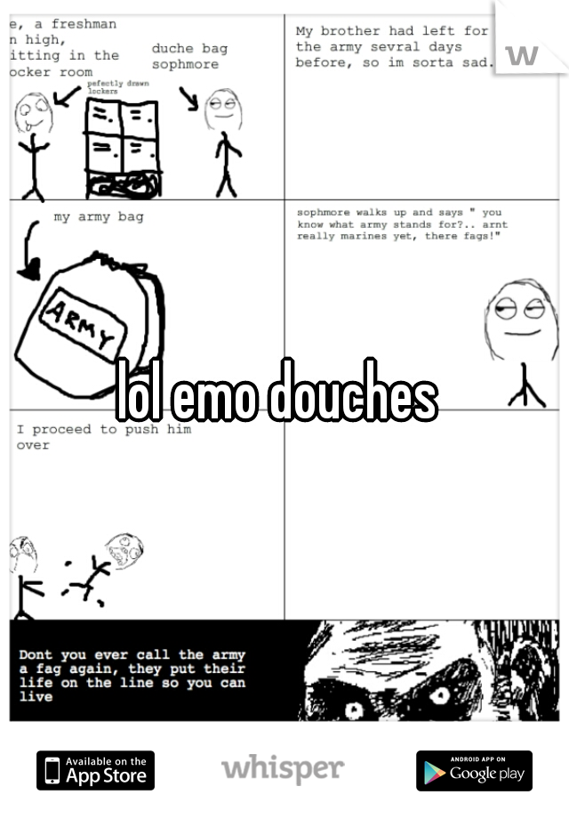 lol emo douches 