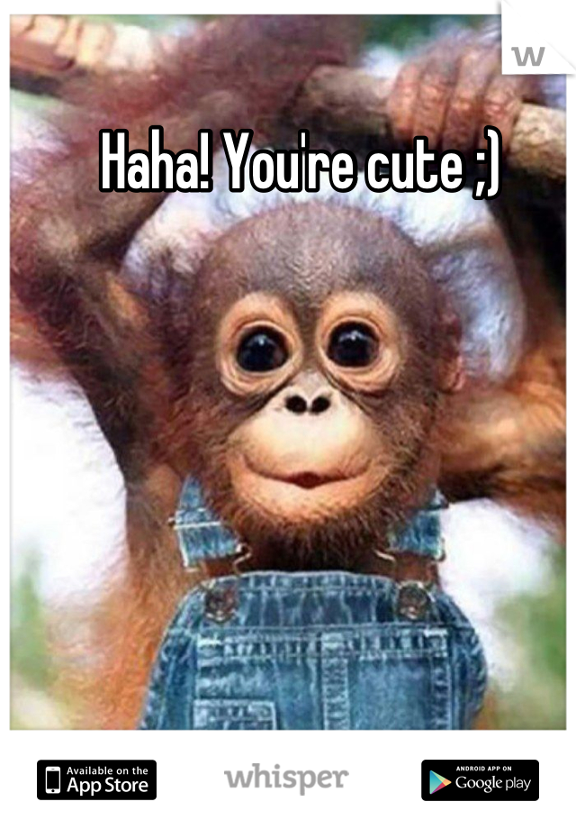 Haha! You're cute ;)