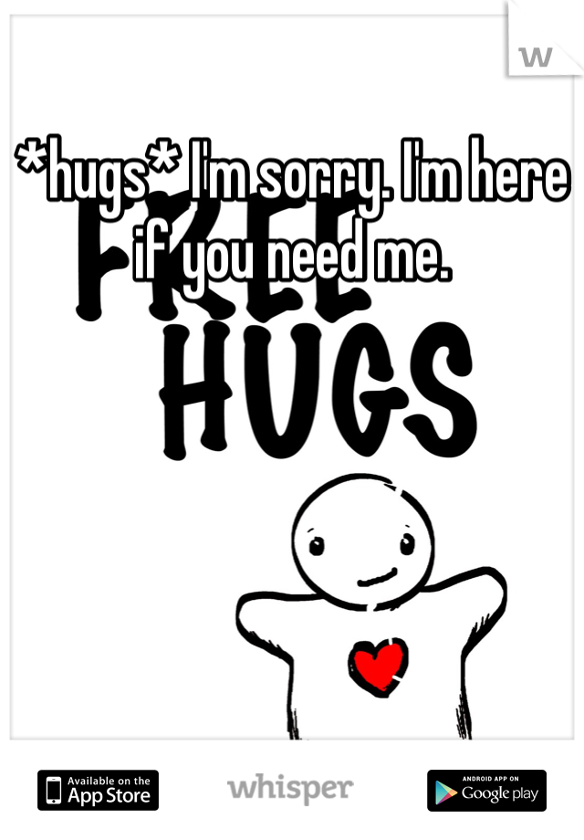 *hugs* I'm sorry. I'm here if you need me.