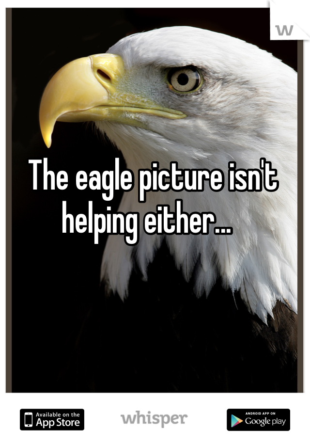 The eagle picture isn't helping either...  