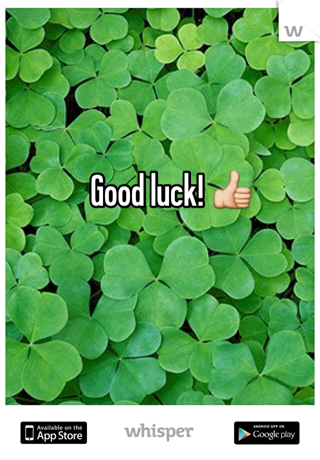 Good luck! 👍