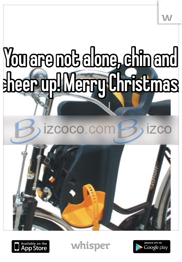 You are not alone, chin and cheer up! Merry Christmas.