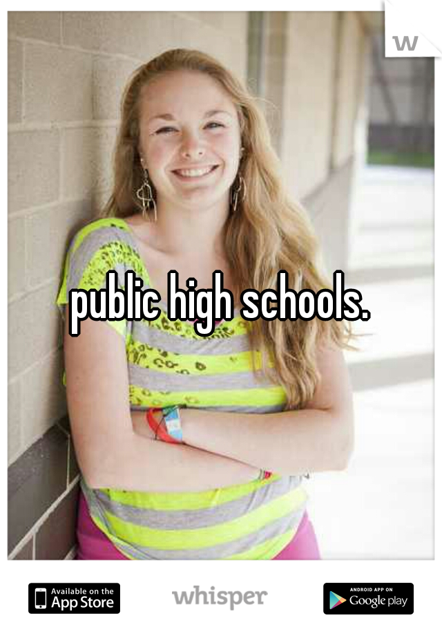 public high schools.