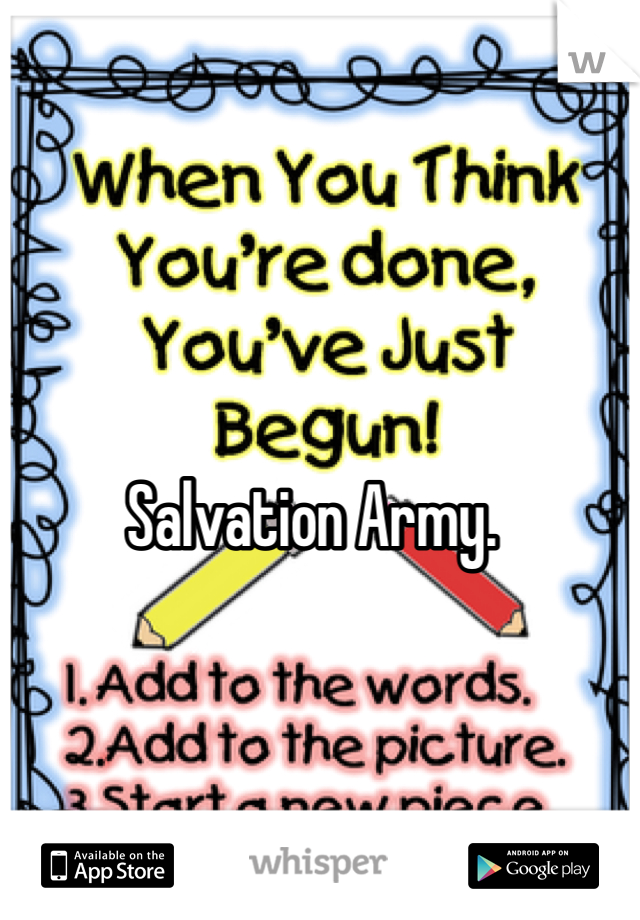 Salvation Army. 