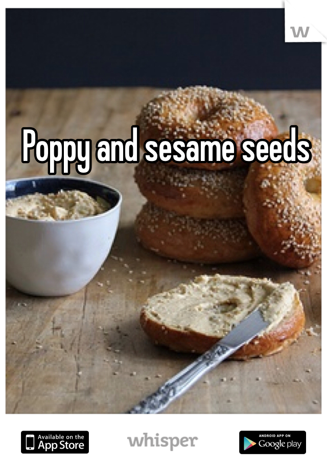 Poppy and sesame seeds