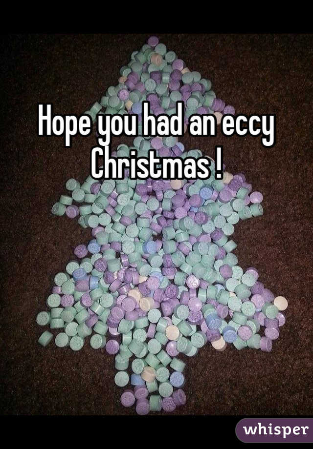 Hope you had an eccy Christmas !
