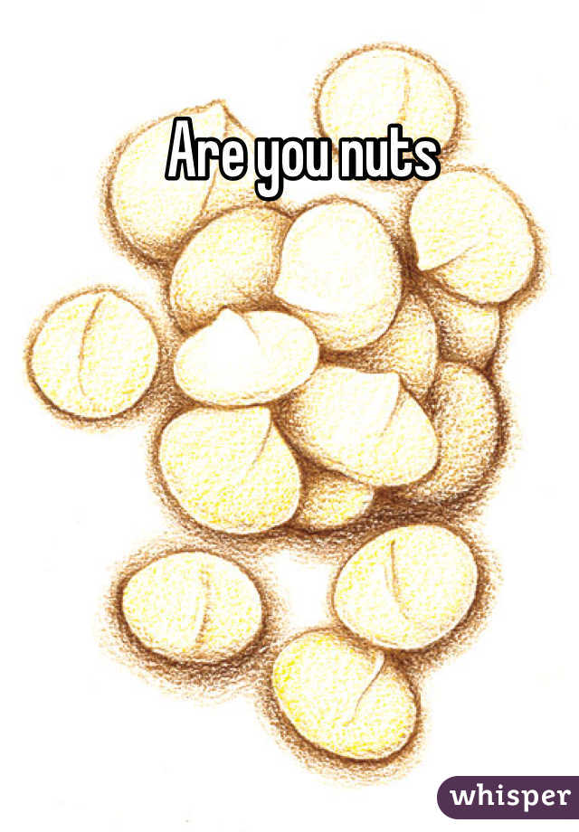 Are you nuts
