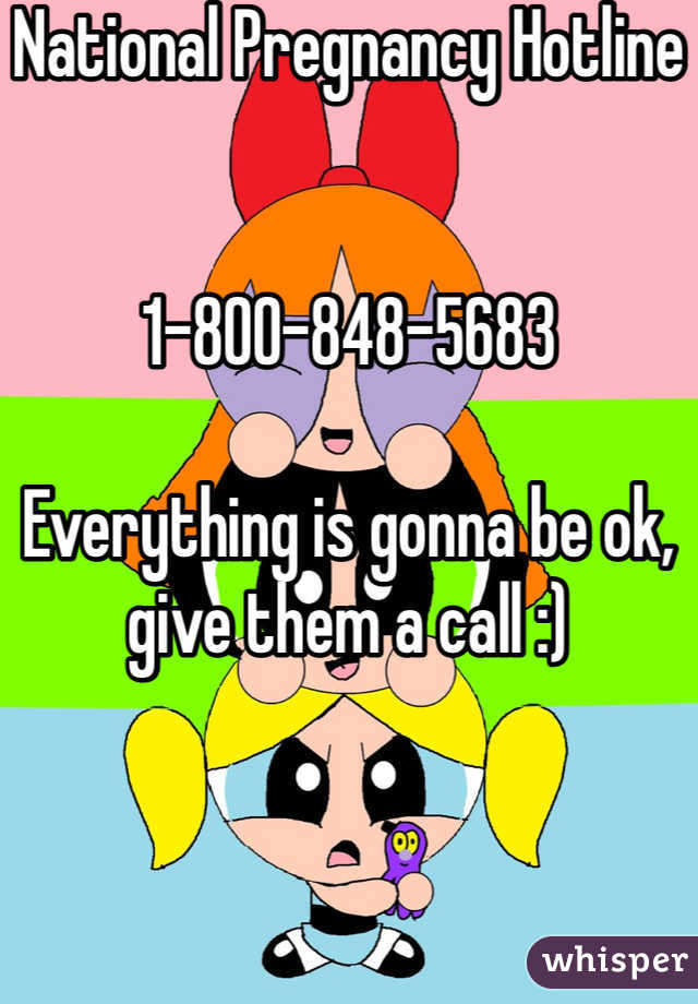 National Pregnancy Hotline


1-800-848-5683

Everything is gonna be ok, give them a call :)