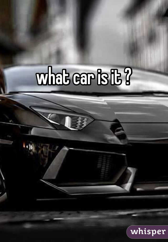 what car is it ? 
