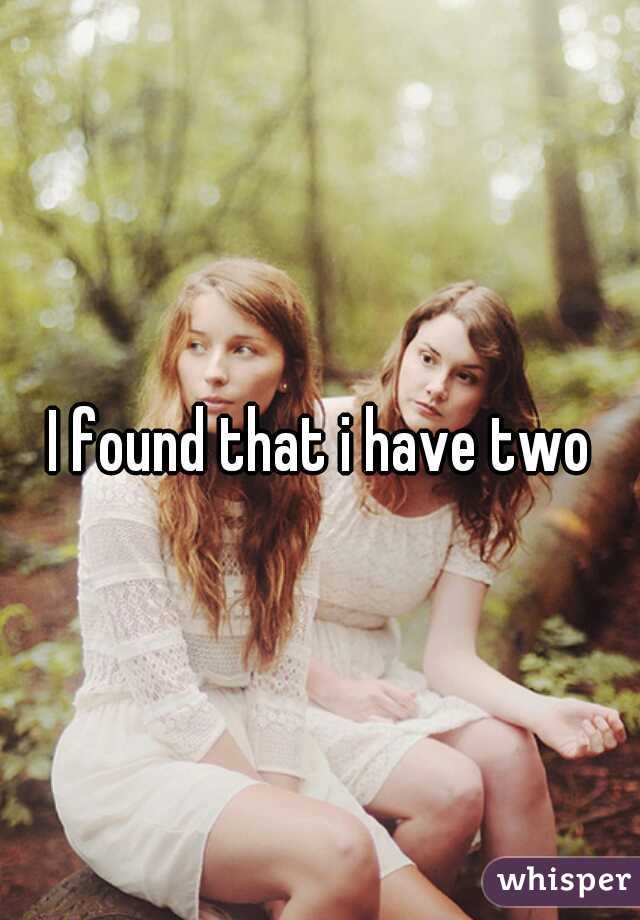 I found that i have two