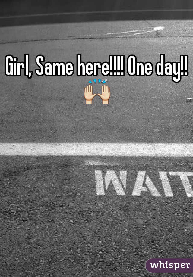 Girl, Same here!!!! One day!! 🙌