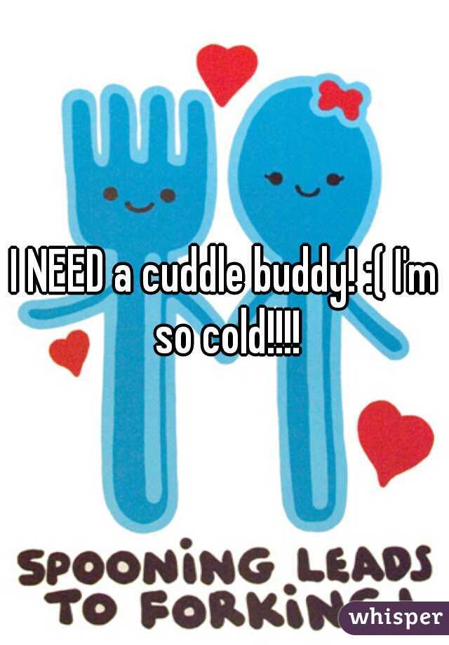 I NEED a cuddle buddy! :( I'm so cold!!!!