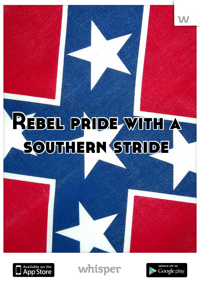 Rebel pride with a southern stride