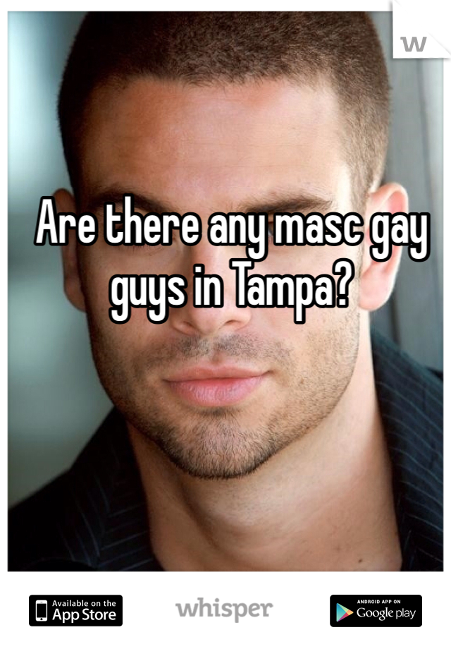 Are there any masc gay guys in Tampa? 