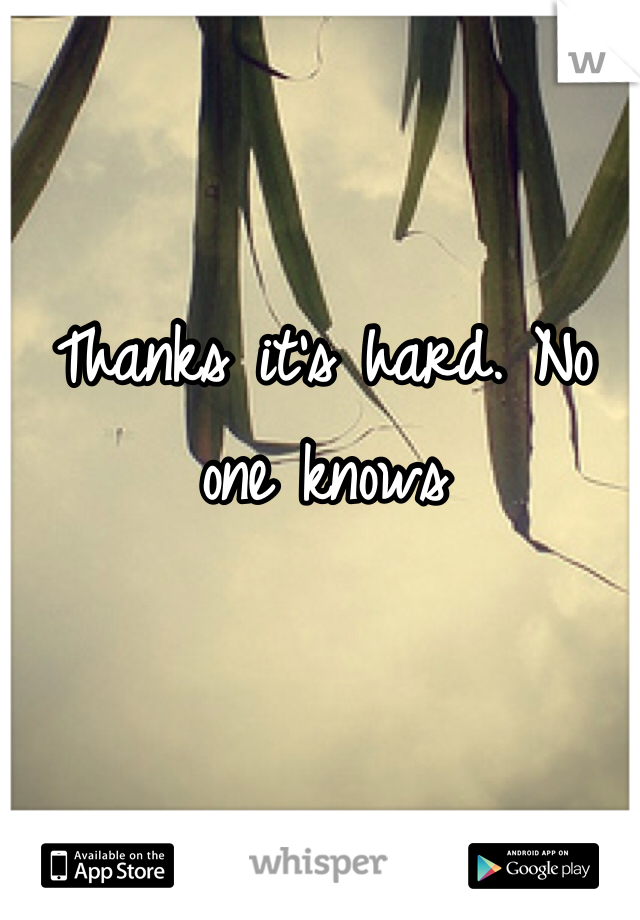 Thanks it's hard. No one knows 