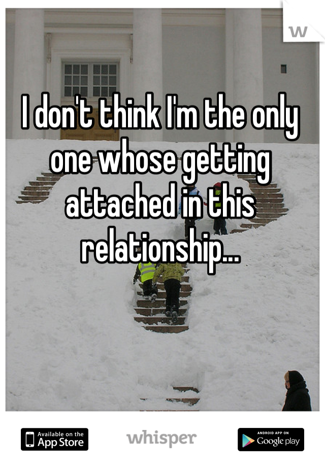 I don't think I'm the only one whose getting attached in this relationship... 