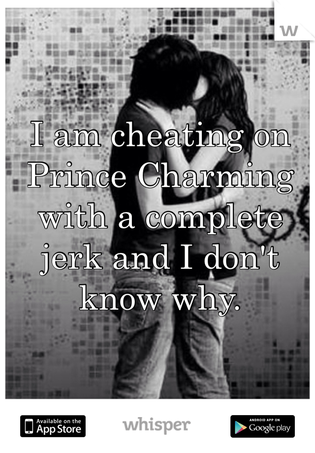 I am cheating on Prince Charming with a complete jerk and I don't know why.
