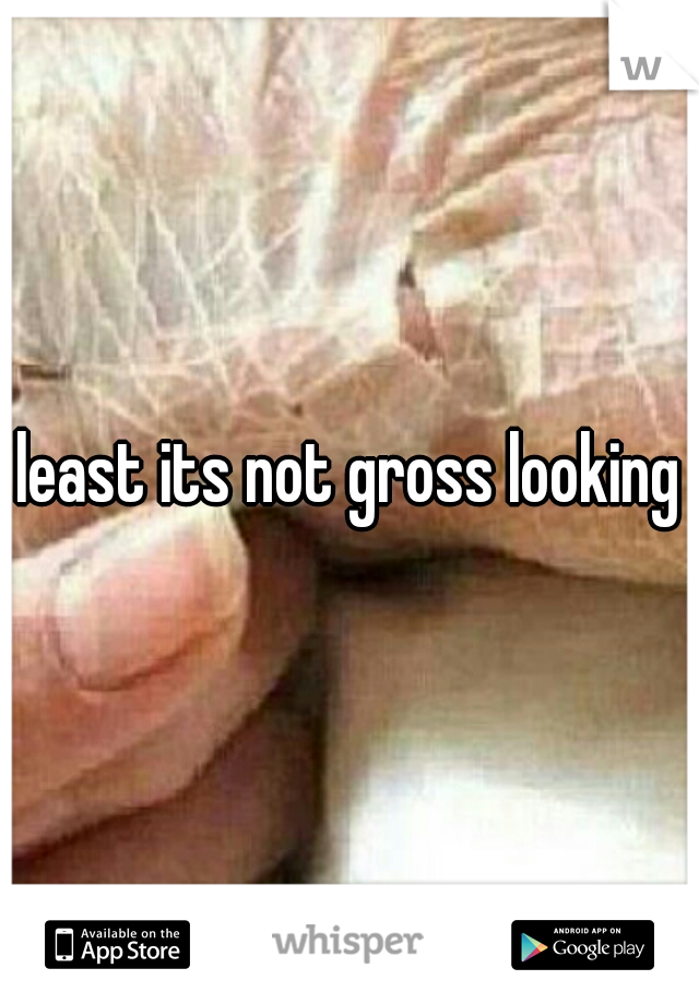 least its not gross looking
