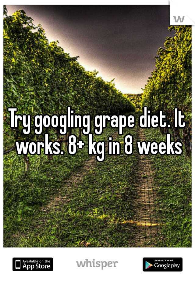 Try googling grape diet. It works. 8+ kg in 8 weeks