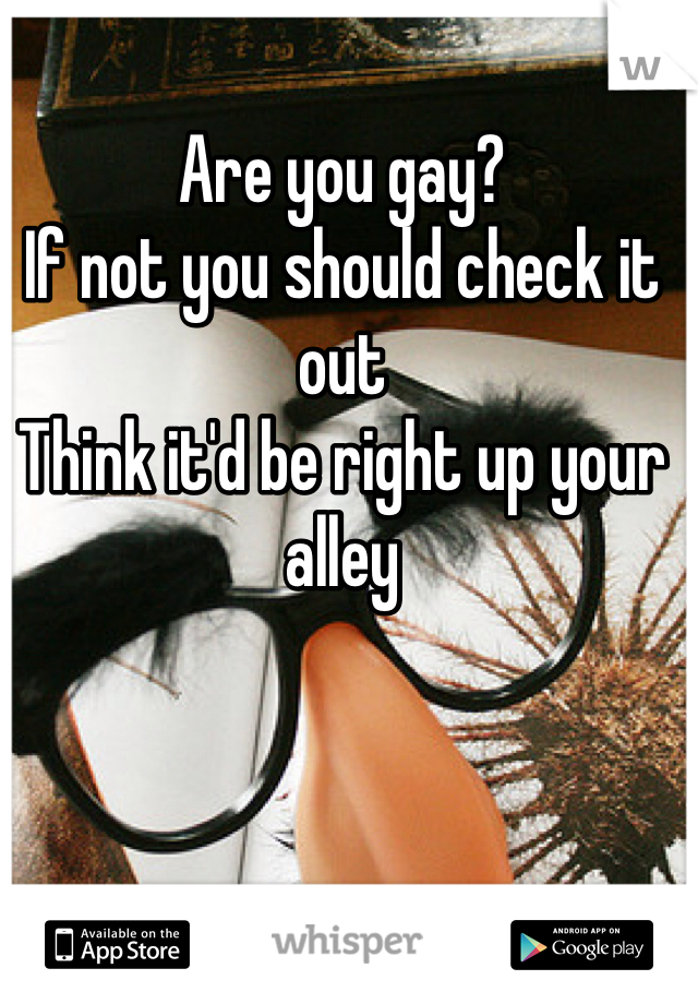 Are you gay?
If not you should check it out
Think it'd be right up your alley 