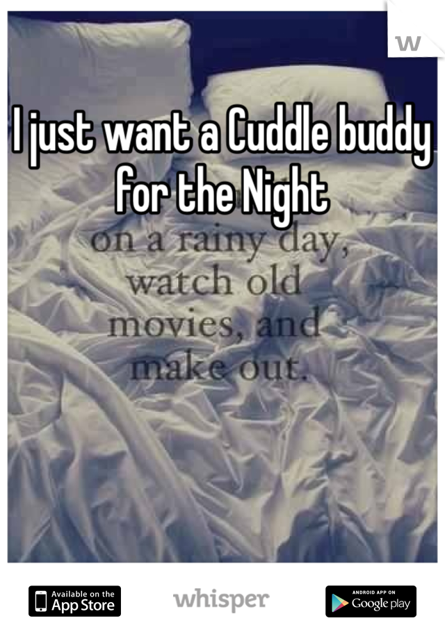 I just want a Cuddle buddy for the Night 