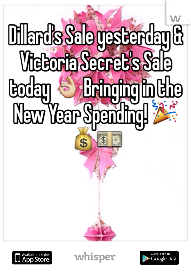 Dillard's Sale yesterday & Victoria Secret's Sale today 👌 Bringing in the New Year Spending! 🎉💰💵