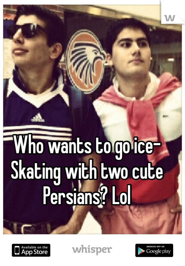 Who wants to go ice-Skating with two cute Persians? Lol
