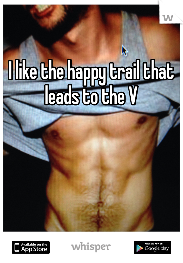 I like the happy trail that leads to the V 
