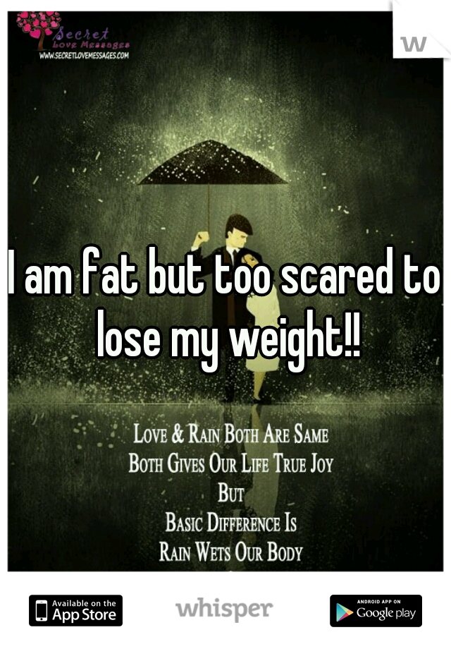 I am fat but too scared to lose my weight!!