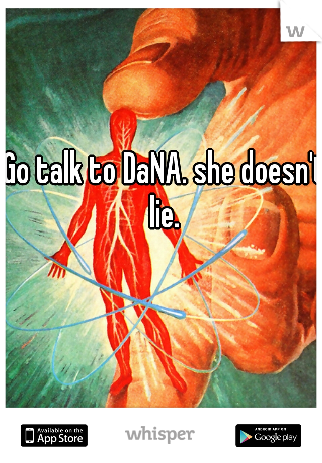 Go talk to DaNA. she doesn't lie. 