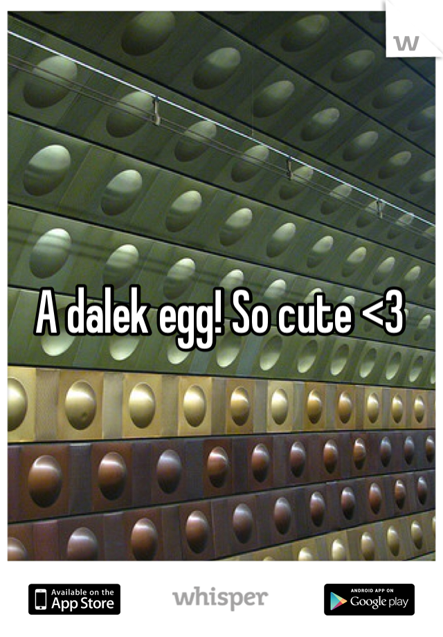 A dalek egg! So cute <3 