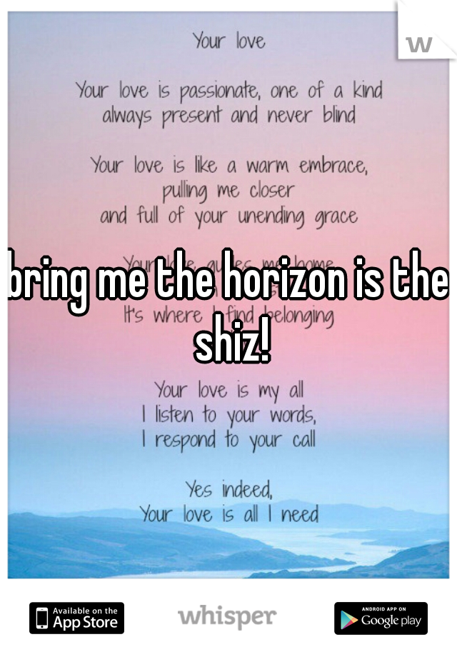 bring me the horizon is the shiz!