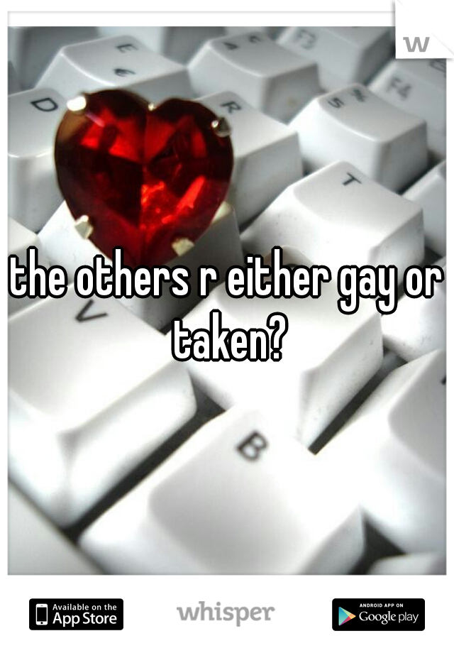 the others r either gay or taken?