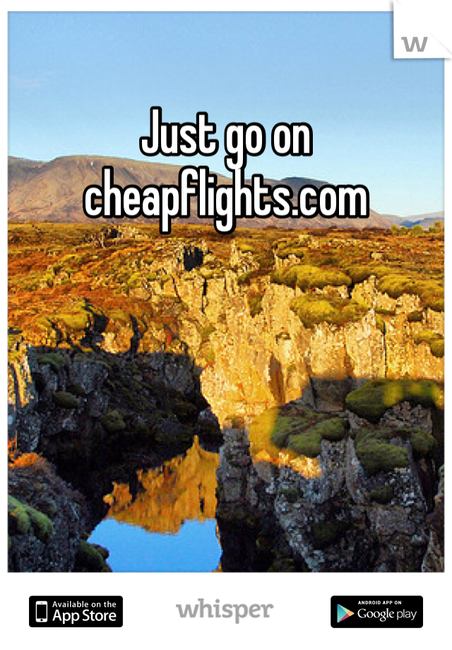 Just go on cheapflights.com