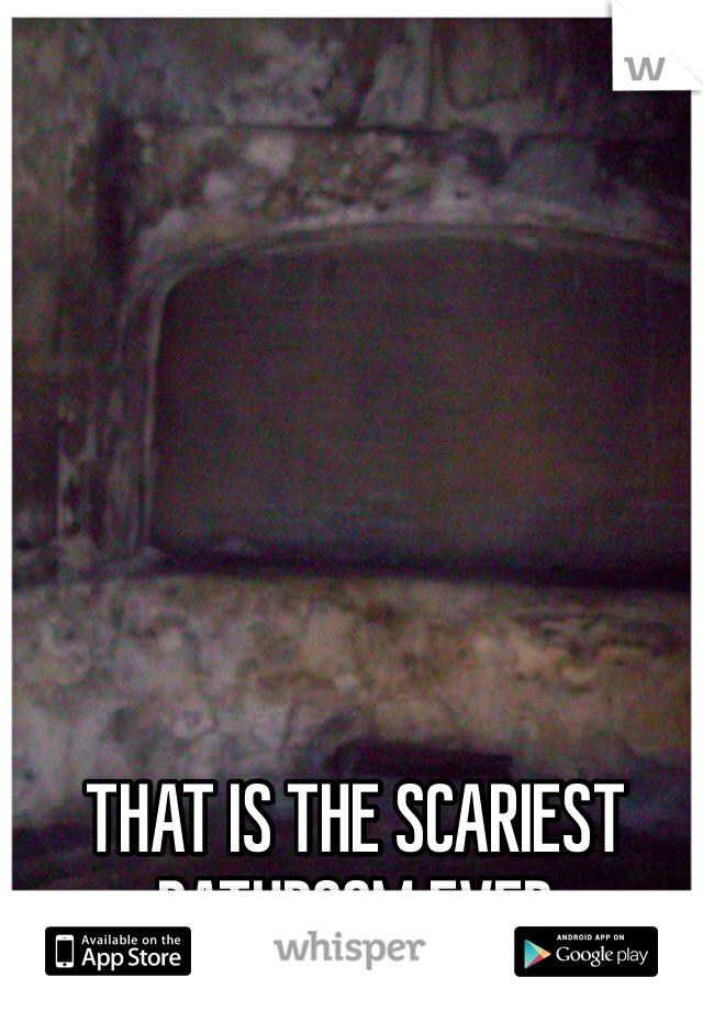 THAT IS THE SCARIEST BATHROOM EVER