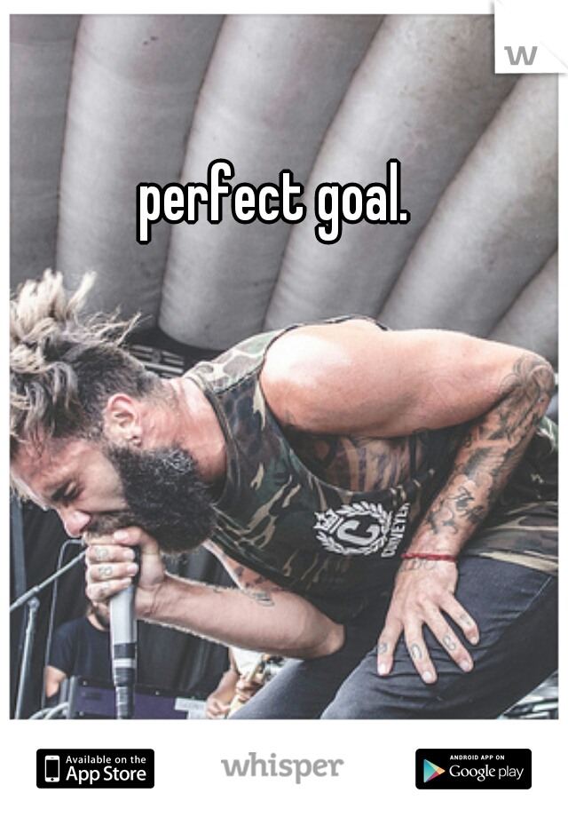 perfect goal.
