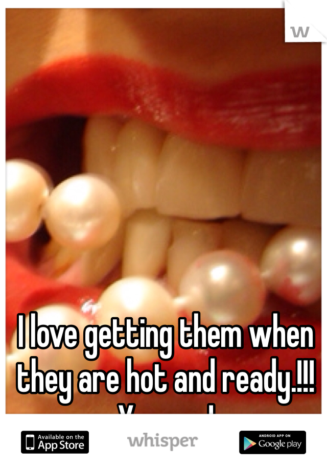 I love getting them when they are hot and ready.!!! Yummy.!