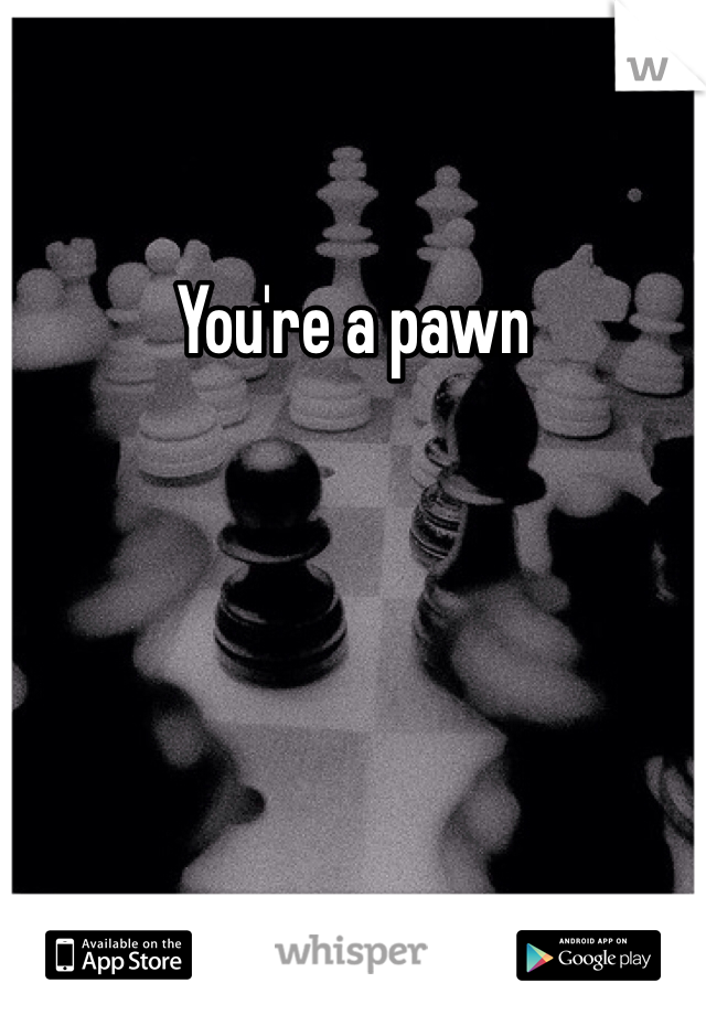 You're a pawn